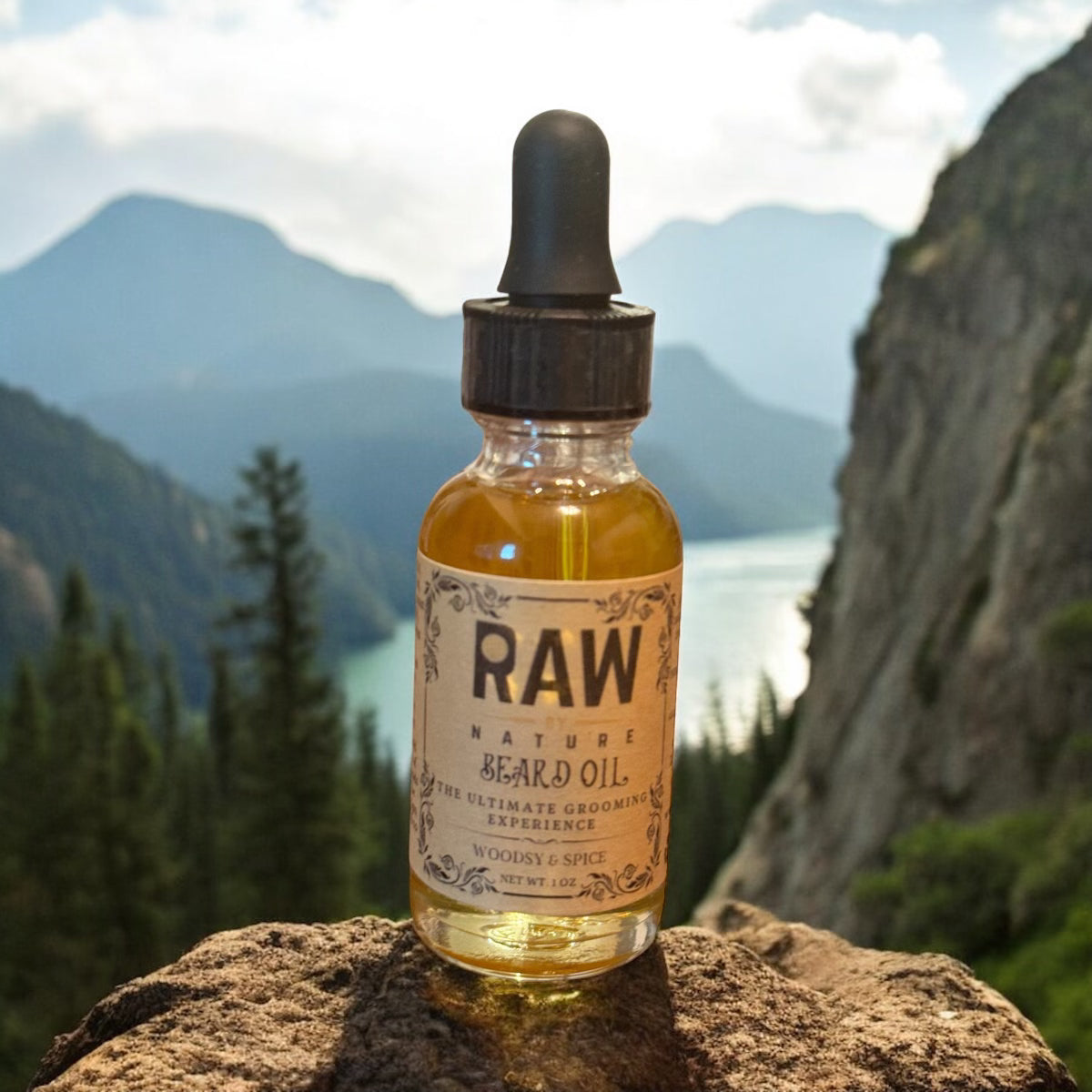 Raw By Nature Raw (Woodsy & Spice) Beard Oil Bundle