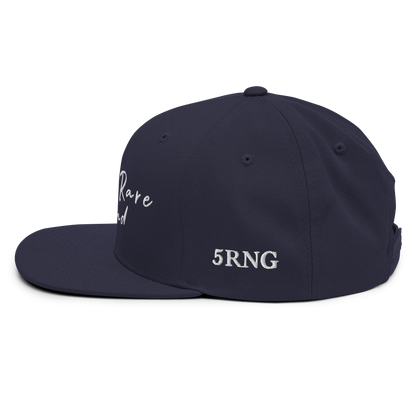 Raw & Rare Brand Script Snapback Hat